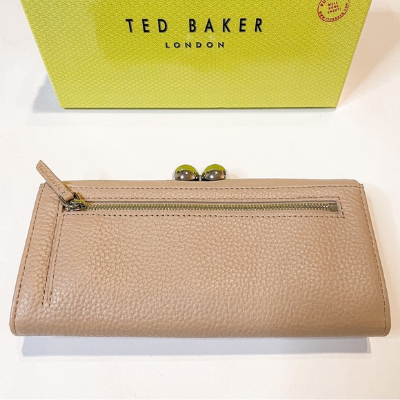 NWT TED BAKER LONDON Josiey Scripted Bobble Matinee Wallet, Taupe - Picture 7 of 10